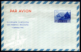 Z3515 SAN MARINO 1950 Aerogramma GIORNATA FILATELICA  Lire 55 Blu (Filagrano A4), NUOVO, Ottime Condizioni - Entiers Postaux