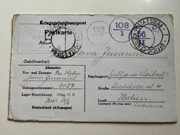 WWII KRIEGSGEFANGENPOST - OFLAG VI / 23 Female Prisoner 1941 Sent To Provinz Lubiana With Censor Stamps (No 1914b) - Lubiana