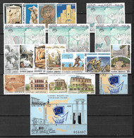 GREECE 1993 Complete All Sets + Block MNH Vl. 1878 / 1894 + B 11 - Años Completos