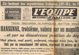 JEUX OLYMPIQUES 1948 - JOURNAL L'EQUIPE  - MARDI 3 AOUT -- - Autres & Non Classés