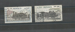 MONACO N° 752/753 OBLITERE LIAISON FERROVIAIRE NICE/MONACO. - Treinen