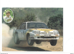 Opel Manta 400 Rallye  -   Pilote: Guy Frequelin -  15x10 Cms PHOTO - Rally Racing