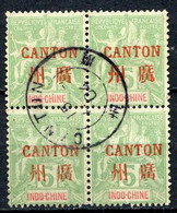 CANTON Ø > BEAU BLOC De 4 Du N° 5 < Oblitéré 1904 - Ø Used - Used Stamps