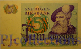 SWEDEN 5 KRONOR 1966 PICK 51a UNC - Svezia