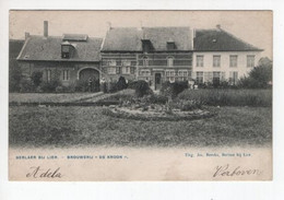 1 Oude Postkaart Berlaer Berlaar Bij Lier Brouwerij "De Kroon"  1903 Uitgever Berckx - Bornem