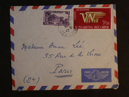 BM1  VIETNAM BELLE LETTRE  1952 SAIGON A  PARIS FRANCE   +AFFRANC. PLAISANT++ - Vietnam