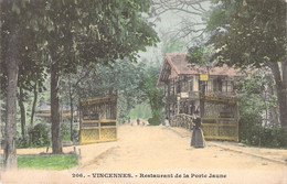 CPA - FRANCE - 94 - Vincennes - Restaurant De La Porte Jaune - Colorisée - Vincennes