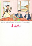 A Table ! Menu Publicitaire Pharmaceutique MEGABYL Illustré Par Jean Bellus - Menus