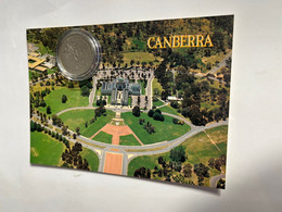 (4 N 18 A) Australia - 0.20 Cents Coin Centenary Of Canberra 2013 / On Canberra New Parliament House From Above - 20 Cents