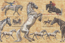 SLOVAKIA Block 24,unused,horses - Hojas Bloque