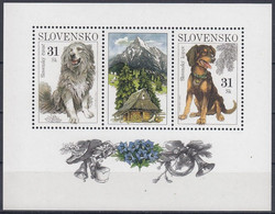 SLOVAKIA Block 26,unused,dogs - Hojas Bloque