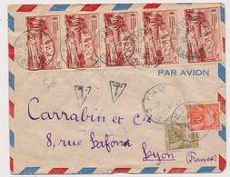 LETTRE PORTO NOVO DAHOMEY TAXE GERBE 30F COVER - Covers & Documents