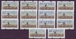 Berlin ATM 1 Versandstellensatz VS1 14 Werte Postfrisch - Rollenmarken