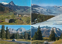 Postcard Switzerland Giswil Sorenberg Multi View - Giswil