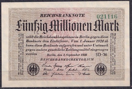 Germany - 1923 - 50 000 000 Mark  - Wmk  Small Circles.. R108h.. UNC - 50 Miljoen Mark