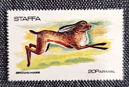 STAFFA Lapins, Lapin, Rabbit, Conejo. (1 Valeur Dentelée.) ** Neuf Sans Charnière - Conejos