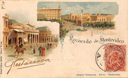 Ac1774 - URUGUAY - VINTAGE POSTCARD -  Montevideo - 1903 - Uruguay