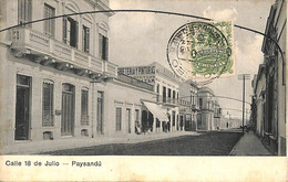 Ac1776 - URUGUAY - VINTAGE POSTCARD -  Paysandu - 1908 - Uruguay
