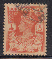 1p Used Burma 1938 - 1940, KGVI And Chinthes (Lion), SG18b - Bahrein (...-1965)