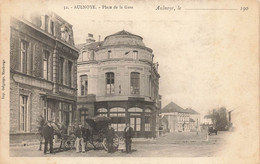 Aulnoye * Place De La Gare * Café Du Globe BOUCHER Restaurant * Attelage * Villageois - Aulnoye