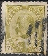 CANADA 1903 King Edward VII - 7c. - Olive FU - Usados