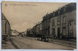 CPA Belgique Saint Léger - Grand'Rue - Celui Qui A écrit Cette CPA Est Devant Sa Maison - Touchard épicier Champsecret - Saint-Léger