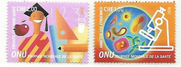 Nations Unies - ONU - 2018 - Office De GENEVE - Yvert** 1004 & 1005 - Journées Mondiales De La Santé - Ungebraucht