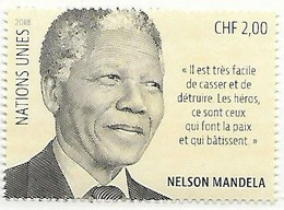 Nations Unies - ONU - 2018 - Office De GENEVE - Yvert** 1018 - Mandela - Nuovi