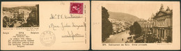 Col Ouvert -10% Sur Imprimé Illustré (recto-verso) "Casino De Spa" Voyagé De Et Vers Spa - 1936-1957 Open Kraag