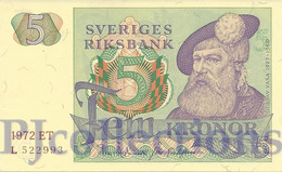 LOT SWEDEN 5 KRONOR 1972 PICK 51c UNC X 3 PCS - Svezia