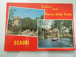 Cartolina  Viaggiata "Saluti Dal Parco Delle Trote SCAURI" 1989 - Latina
