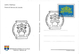 VATICANO - 1992 Genova '92 Annullo Speciale (chiavi Decussate) Su Cartolina Postale CP Riviera Da Levante - 1430 - Covers & Documents