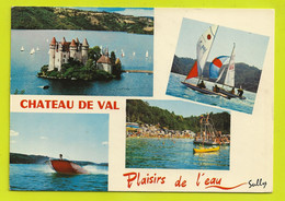 15 Commune De LANOBRE Vers Condat N°539 Château De VAL Lac Barrage De Bort Plongeoir Voiliers Motonautisme En 1975 - Condat