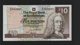 Ecosse, 1993 Issue Royal Bank Of Scotland Plc, 10 British Pound Sterling - 10 Pounds