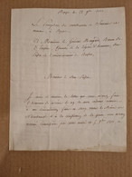 Lettre Franchise REPPE 1812 Dénonciation Contre Le Maire De NIEDERBRUCK - Ohne Zuordnung