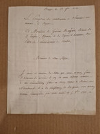 Lettre Franchise REPPE 1812 Dénonciation Contre Le Maire De NIEDERBRUCK - Sin Clasificación