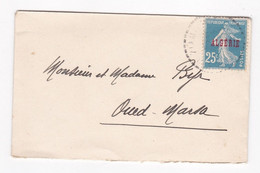 Oued Marsa , Pour Mr Byr , 2 Cachets   Oued Marsa 1925 - Storia Postale