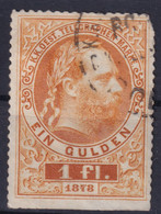AUSTRIA 1874/75 - Canceled - ANK 16 - Telegraphenmarke - Télégraphe