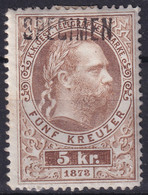 AUSTRIA 1874/75 - MLH - ANK 10 - Telegraphenmarke SPECIMEN - Télégraphe
