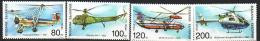 1998 Transport  HELICOPTERS   4 V.-MNH   BULGARIA  / Bulgarie - Ungebraucht