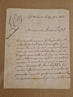 Lettre Franchise PFETTERHOUSE 1842 Invitation Du Desservant Aux Réunions Conseil Municipal - Sin Clasificación