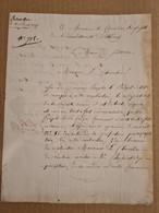 Lettre Franchise SCHWOBEN 1817 BUDGET 1818 - Sin Clasificación