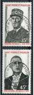 !!! ST PIERRE & MIQUELON, PAIRE GENERAL DE GAULLE N°419/420 OBLITERATIONS SUPERBES - Oblitérés