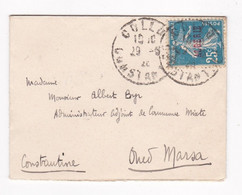 Oued Marsa , Pour Mr Byr , 3 Cachets  à Identifier 1925 - Covers & Documents