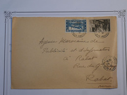 BM2  MAROC BELLE  LETTRE  1941 A RABAT + L ECHO + AFFRANCH.  INTERESSANT+++ - Covers & Documents