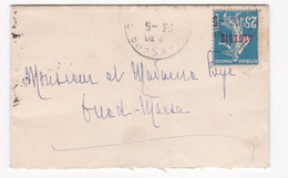 Oued Marsa , Pour Mr Byr , 4 Cachets  Bougie  Et El Kseur  1925 - Covers & Documents