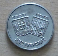 Médaille En Argent Pur Jumelage Reimlingen Et Bourgueil Le 9 Septembre 1989 - Andere & Zonder Classificatie