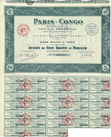 - Titre De 1925 - Paris - Congo - Société Anonyme  - - Afrique