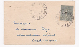 Oued Marsa , Pour Mr Byr , 3 Cachets Bougie Et Oued Marsa 1925 - Storia Postale