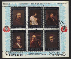 Yemen 1967 - BF "Peintures De Rembrandt"    Oblitéré - Used - Rembrandt